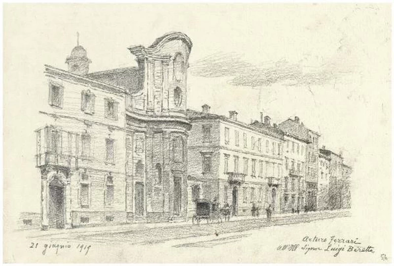 Via Durini, Casa Toscanini e Chiesa dei Crociferi - Palazzo Morando Costume Moda Immagine, Milano